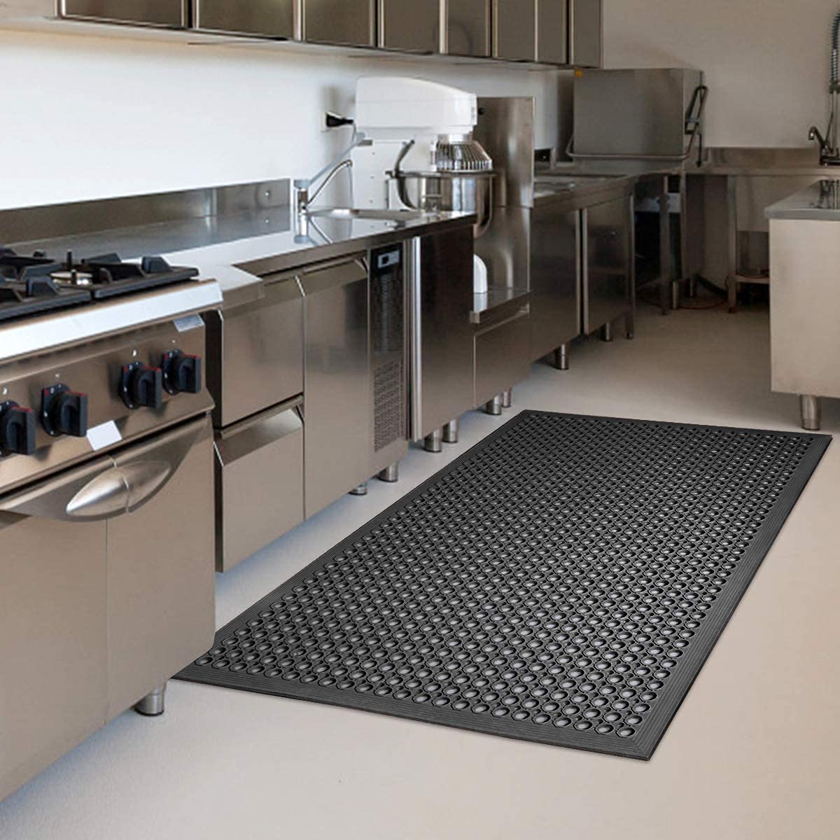 YOSHIKO rubber mat non-slip surface for busy entrances.