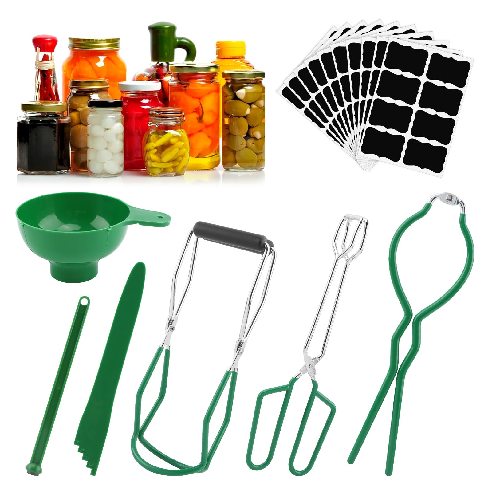 YOSINXU canning jar lifter for safe hot water removal of jars.