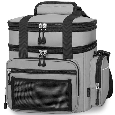 YOSMAAT lunchbox front mesh pocket for personalization and easy access to essentials