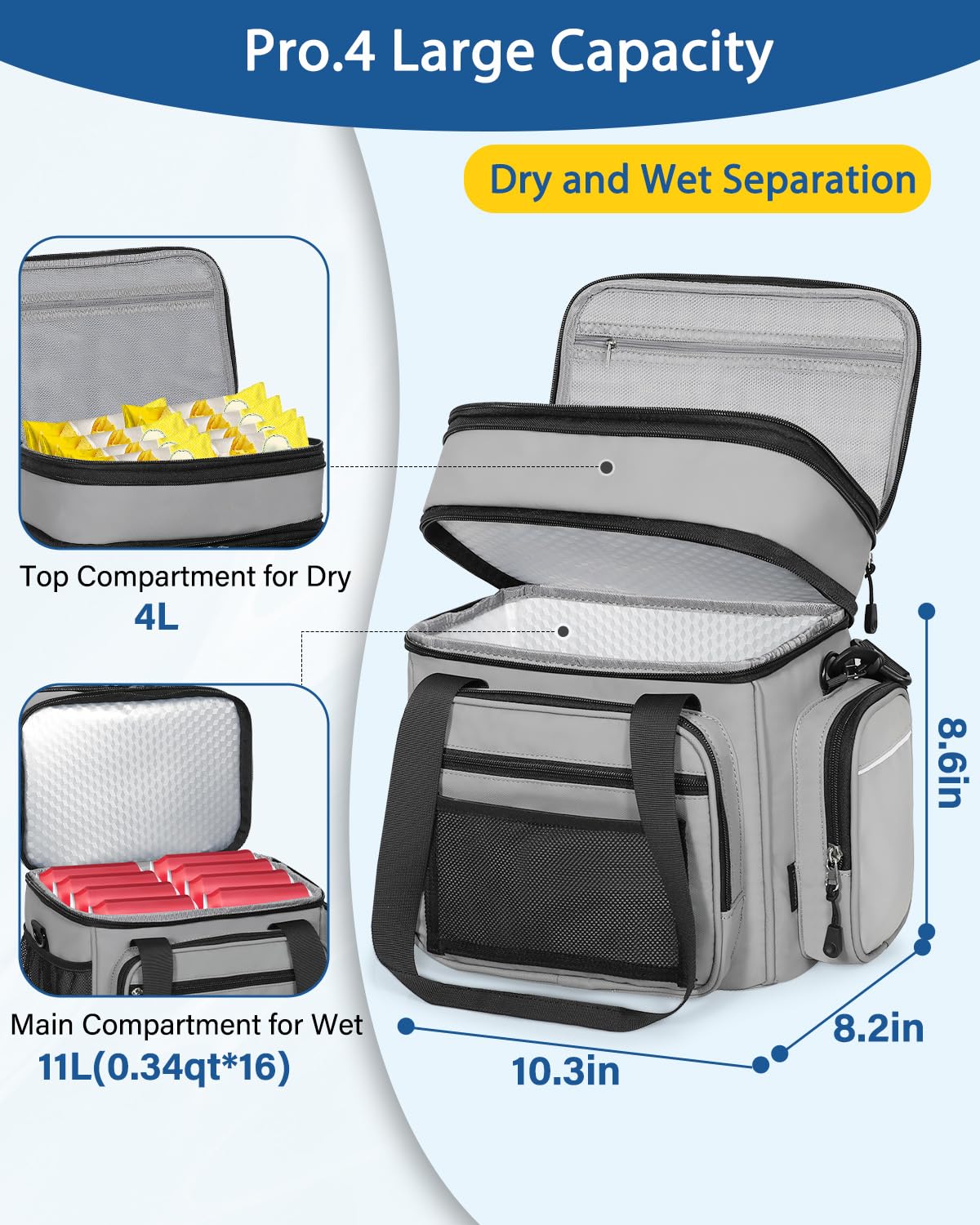 YOSMAAT lunchbox thermal liner keeps meals at the right temperature for hours