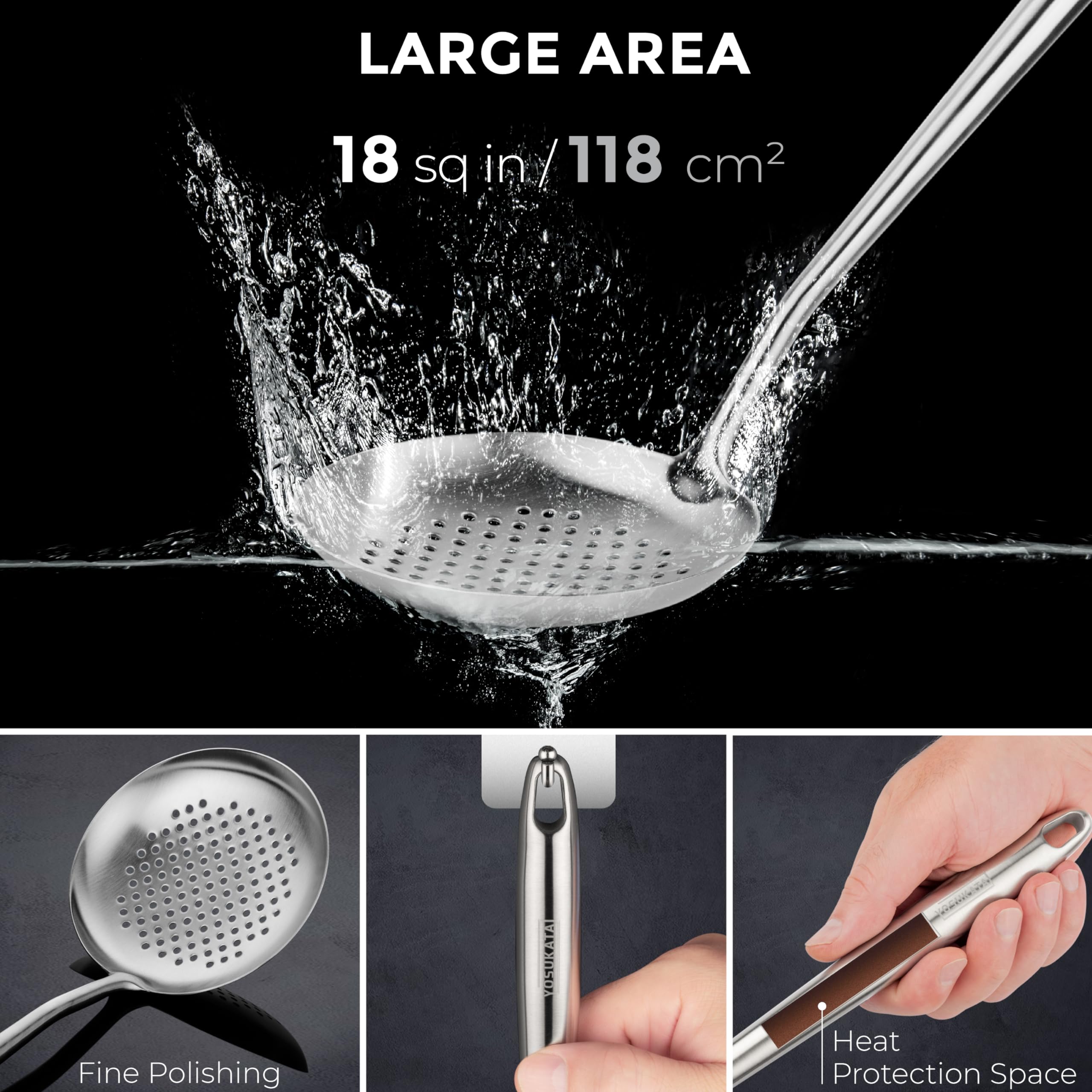 YOSUKATA dishwasher-safe utensils for easy cleanup after cooking.