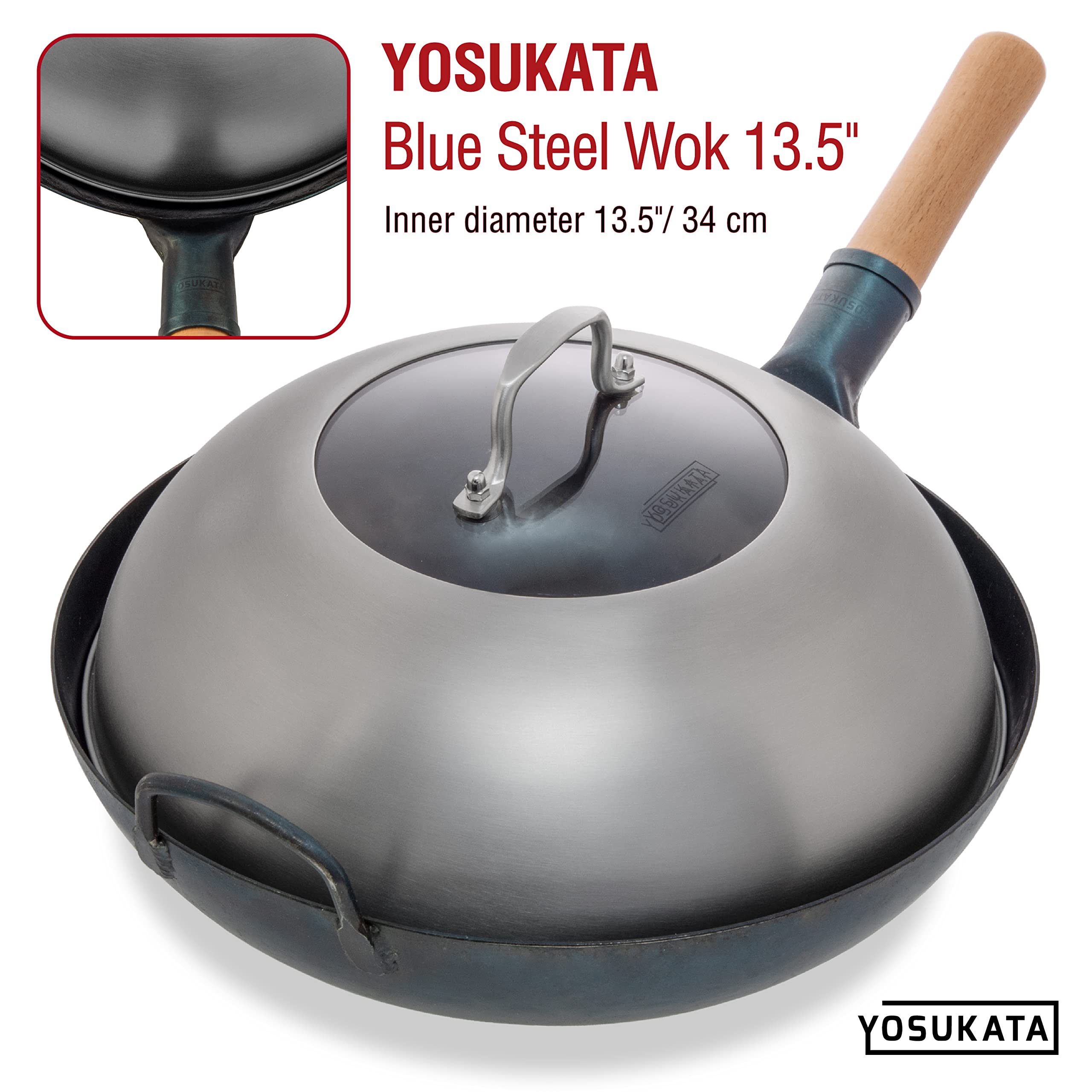 YOSUKATA dishwasher-safe wok lid simplifies cleanup after busy meals