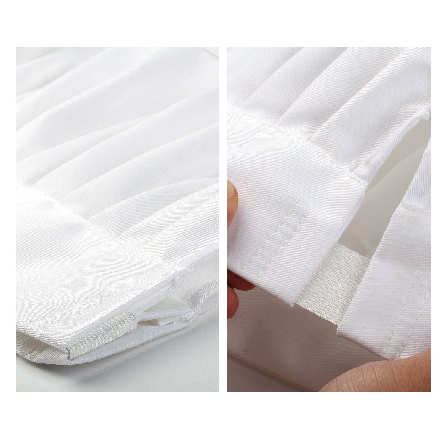 Yotache professional kitchen look with crisp white set.
