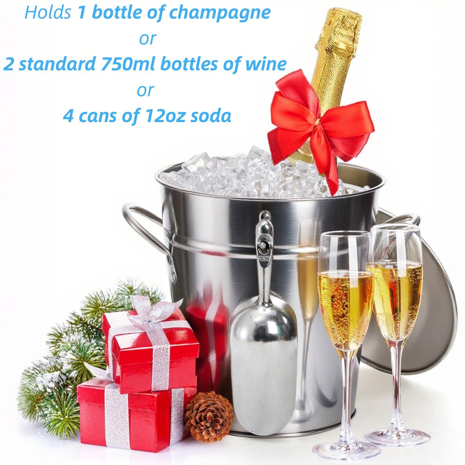 YOUEON double-wall insulation helps maintain cold beverages longer.