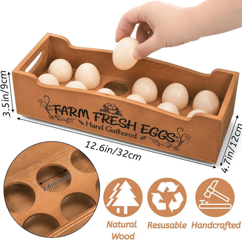 YOUEON egg crates with 12 rounded slots protect and ventilate farm-fresh eggs.