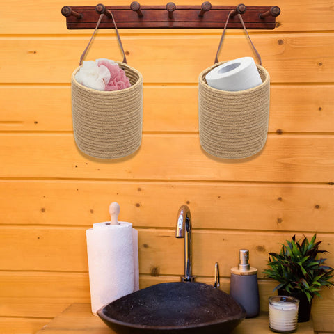 YOUEON multiuse storage basket for wallets towels and small items.