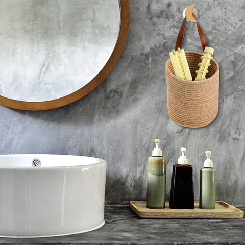 YOUEON space-saving hanging basket ideal for compact rooms and entryways.