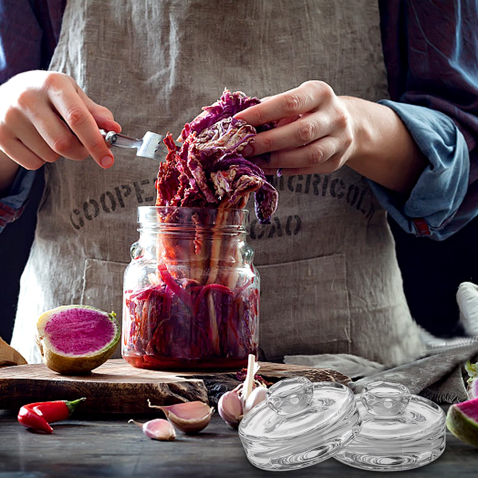 Youeon weights fit standard wide-mouth jars for easy prep
