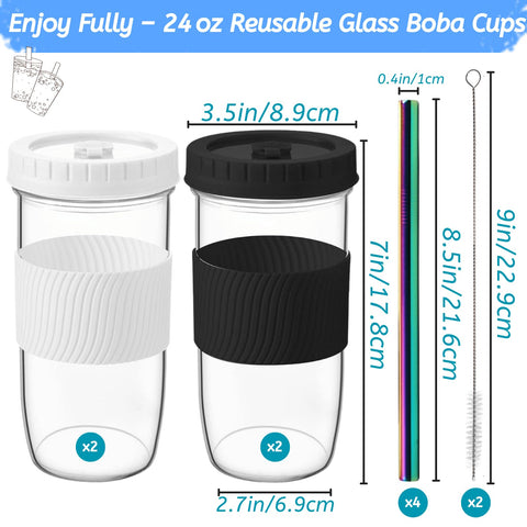 Youeon wide-mouth lid and straw for easy pouring and sipping.