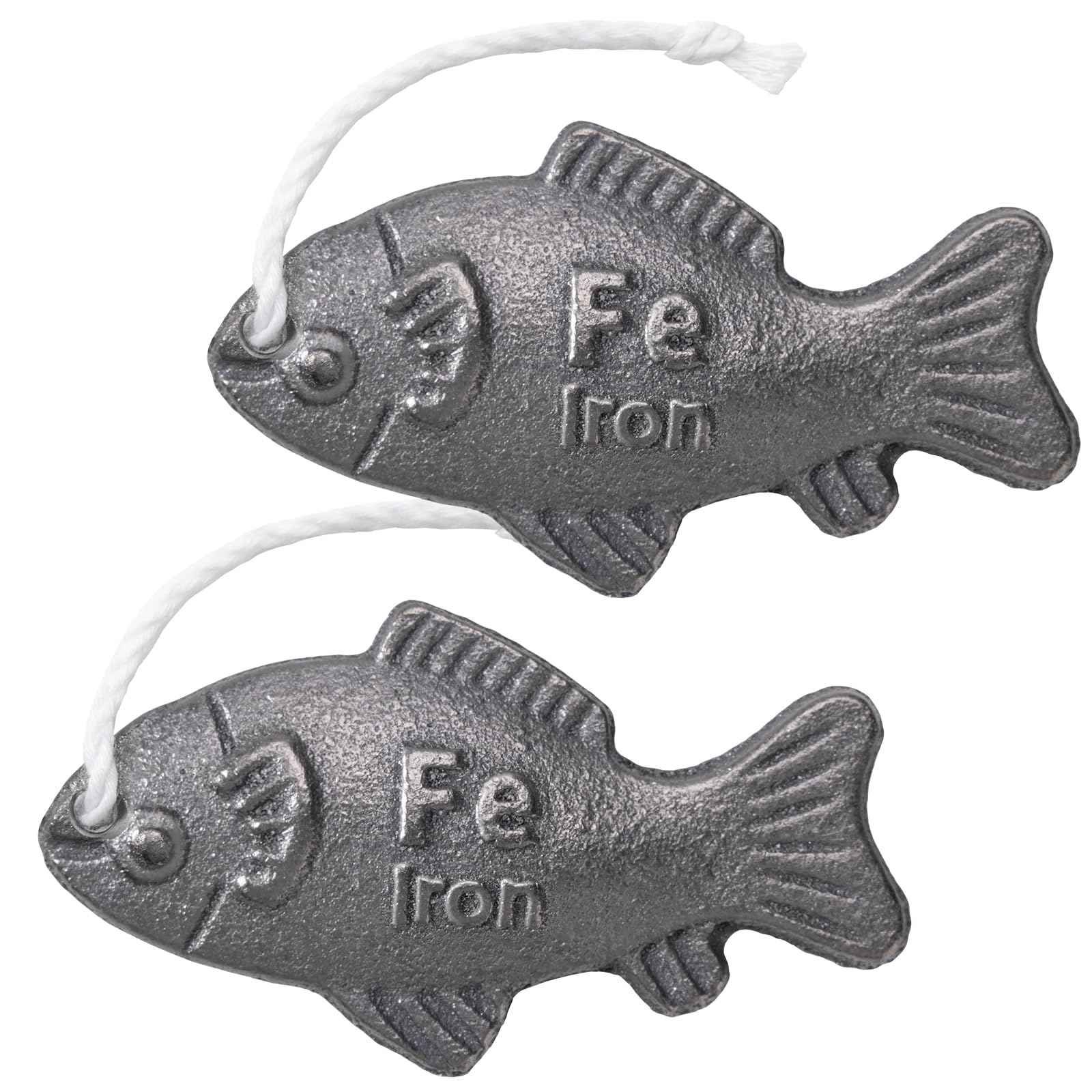 YOUIN Iron Fish 2-pack with burlap bag for convenient storage and meal iron infusion.
