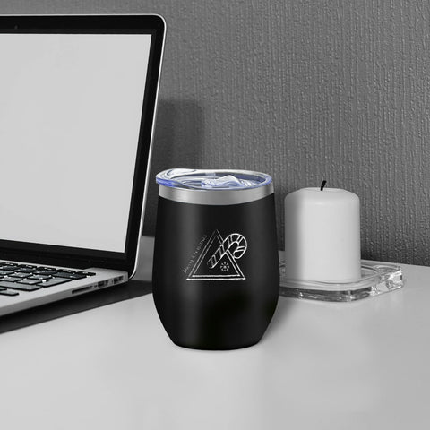 YOUKE OLA 12oz tumbler side view emphasizes compact travel-friendly size.