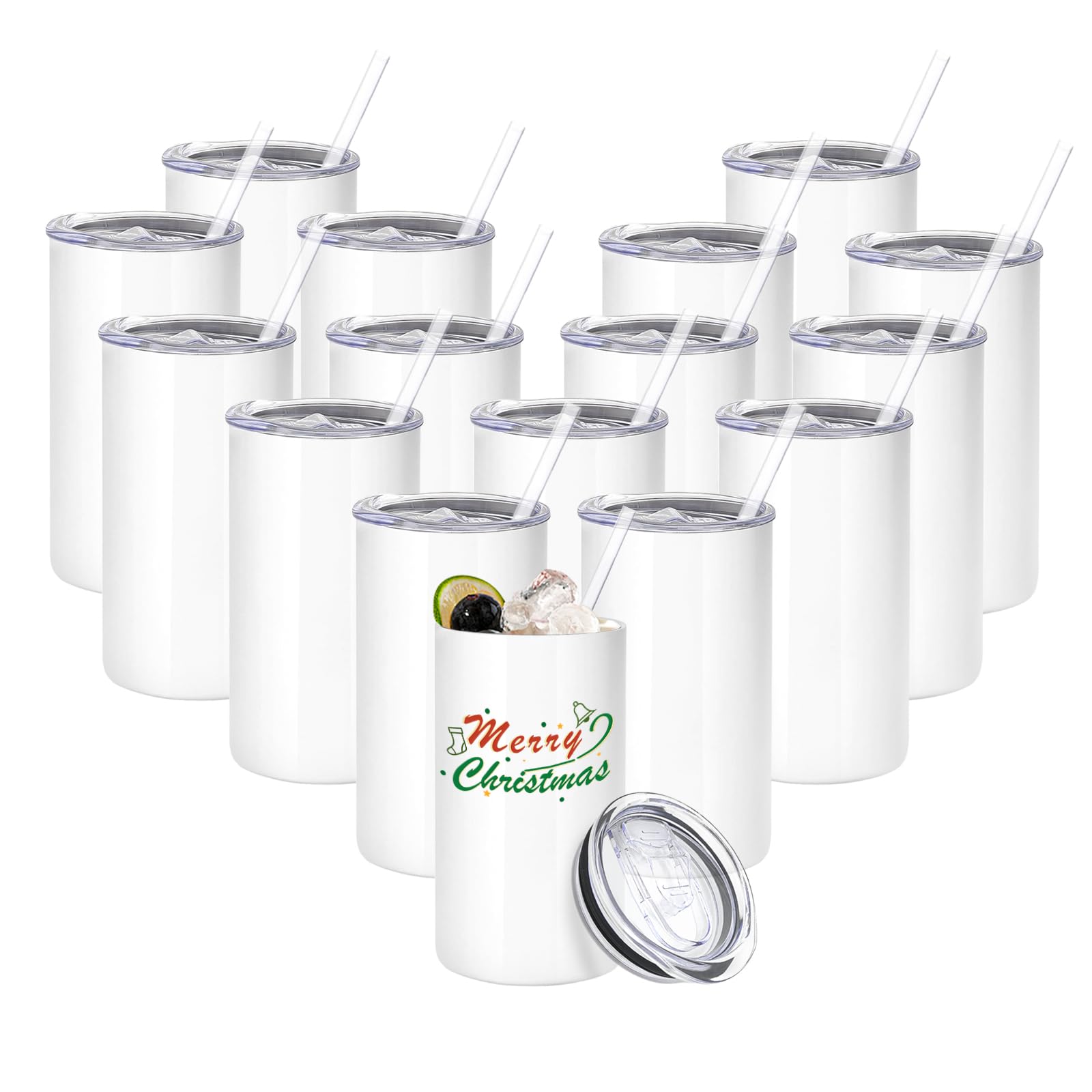 YOUKE OLA 12oz sublimation tumbler in white, ideal for custom designs and gifts