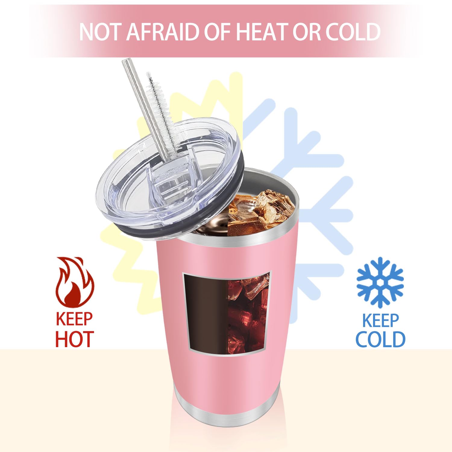 YOUKE OLA 20oz tumbler keeps drinks hot or cold through commutes and workouts