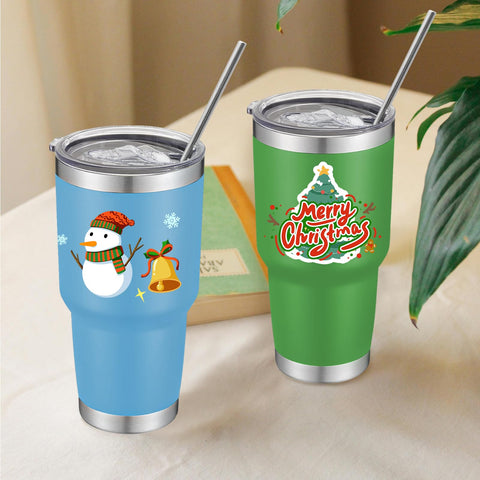YOUKE OLA 30 oz size fits most car cup holders.