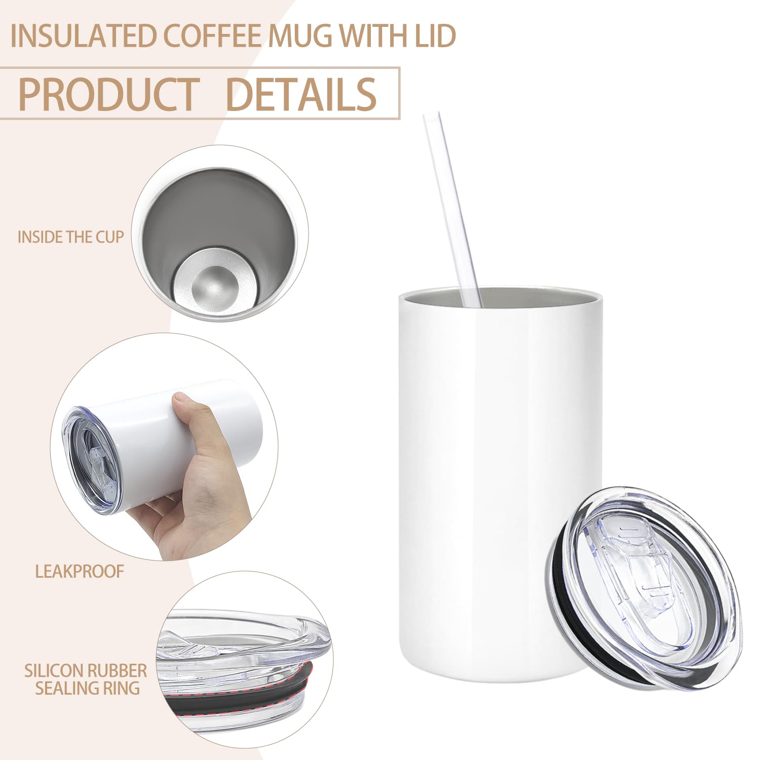 YOUKE OLA double-wall stainless steel tumbler ready for everyday use