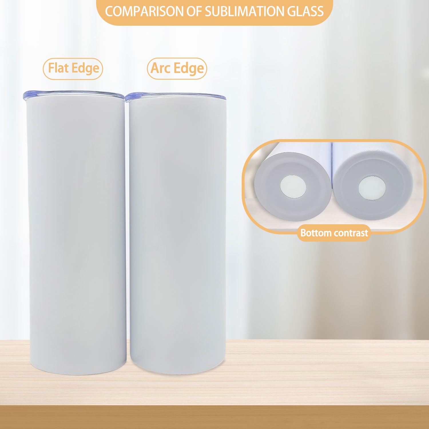 YOUKE OLA lids and straws pack for 20oz sublimation tumbler use