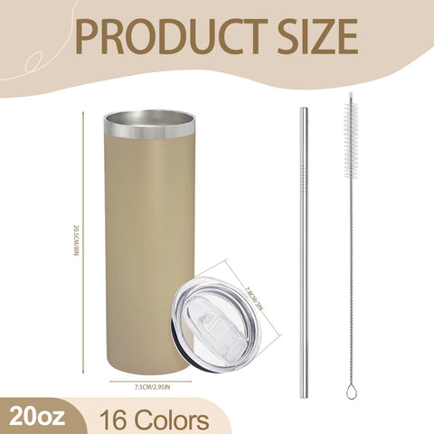 YOUKE OLA stainless steel straw set with tumblers for eco-friendly sipping