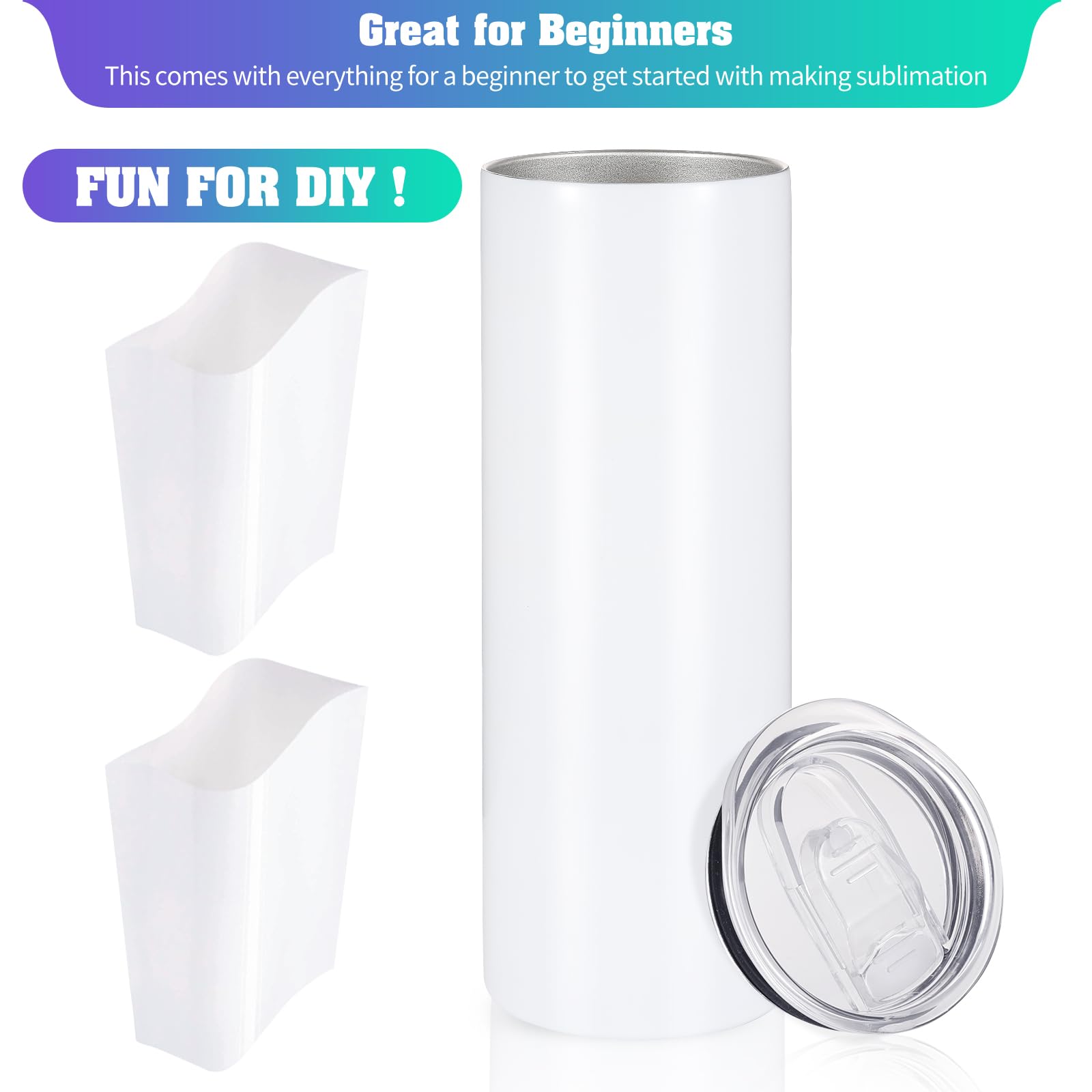 YOUKE OLA sublimation-coated tumbler close-up highlighting polymer coating texture.