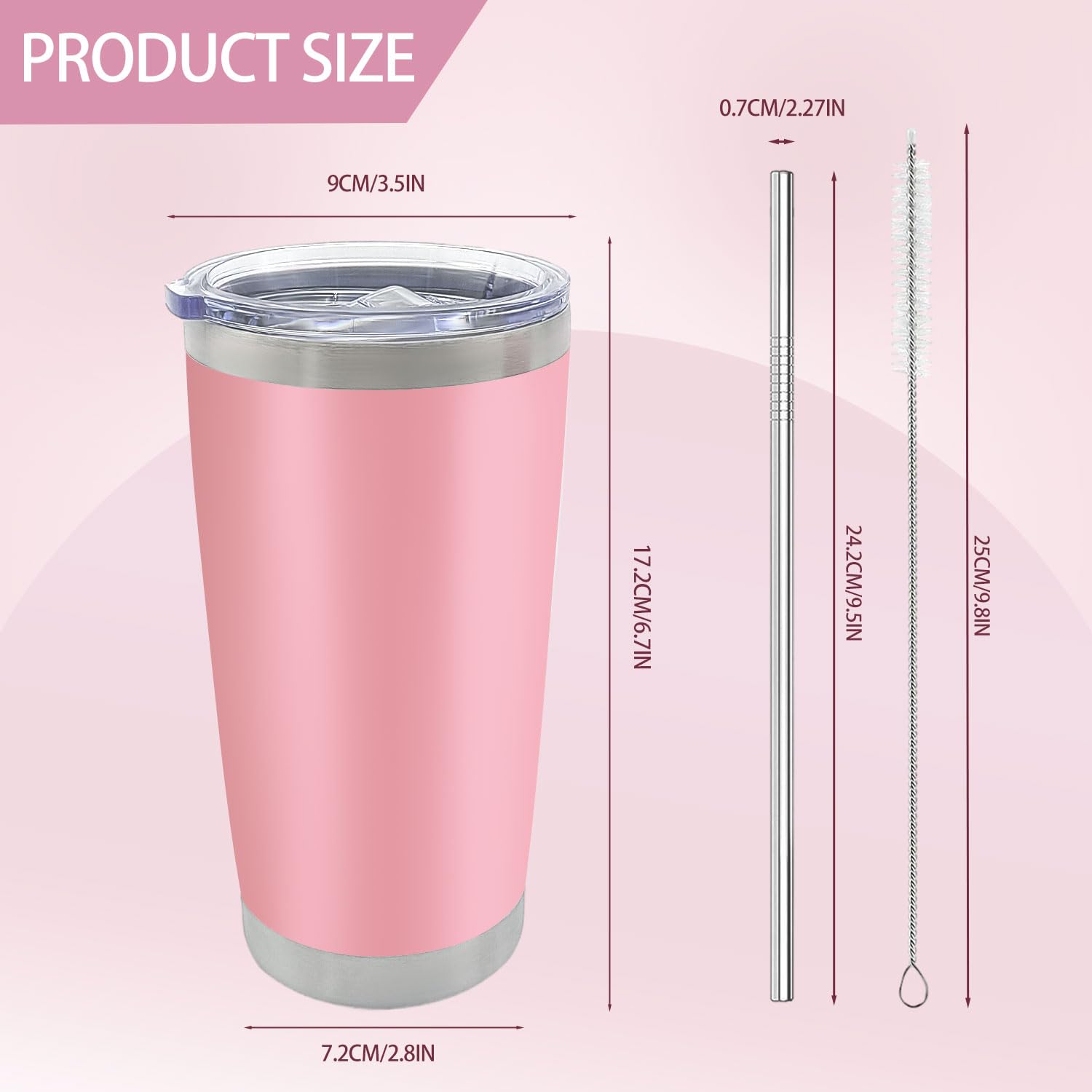 YOUKE OLA tumbler lids and straws provide spill-prevention and easy sipping on the go