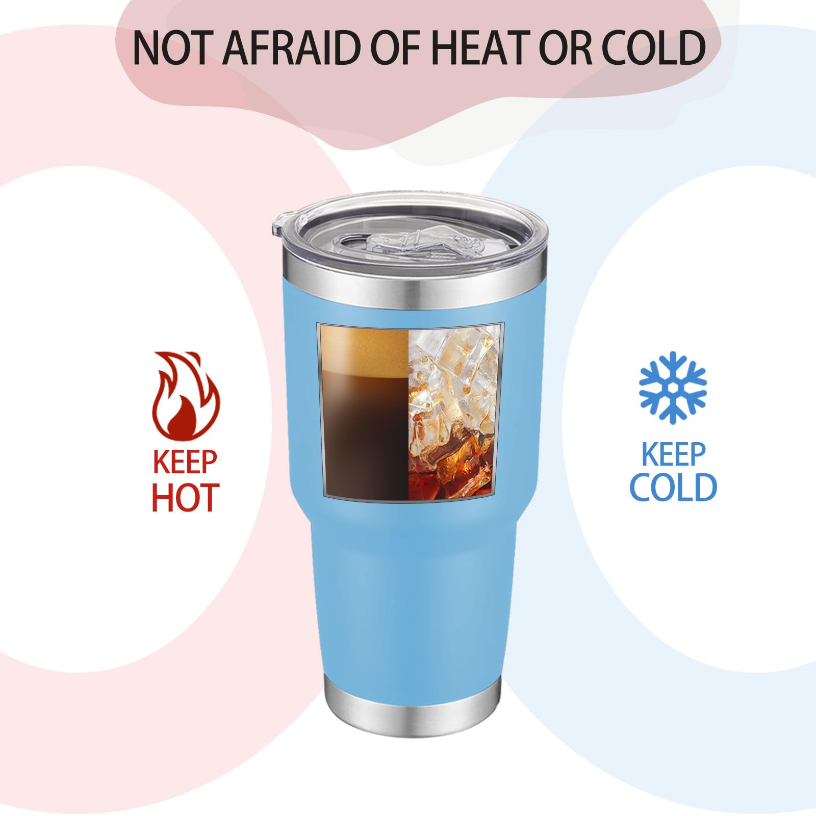 YOUKE OLA wide-opening tumbler for easy filling and cleaning.