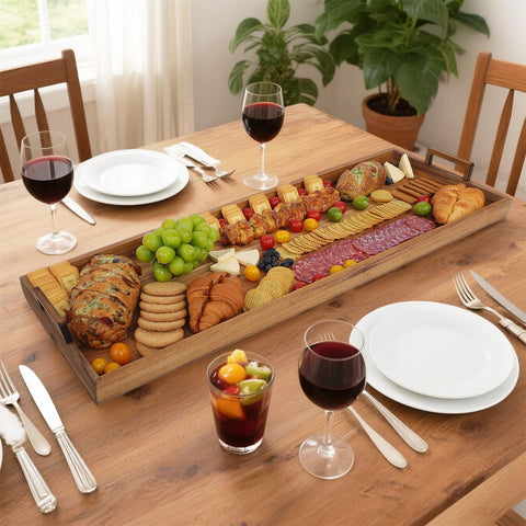 Young Speeds board showing magnetic knife slots in action at a table