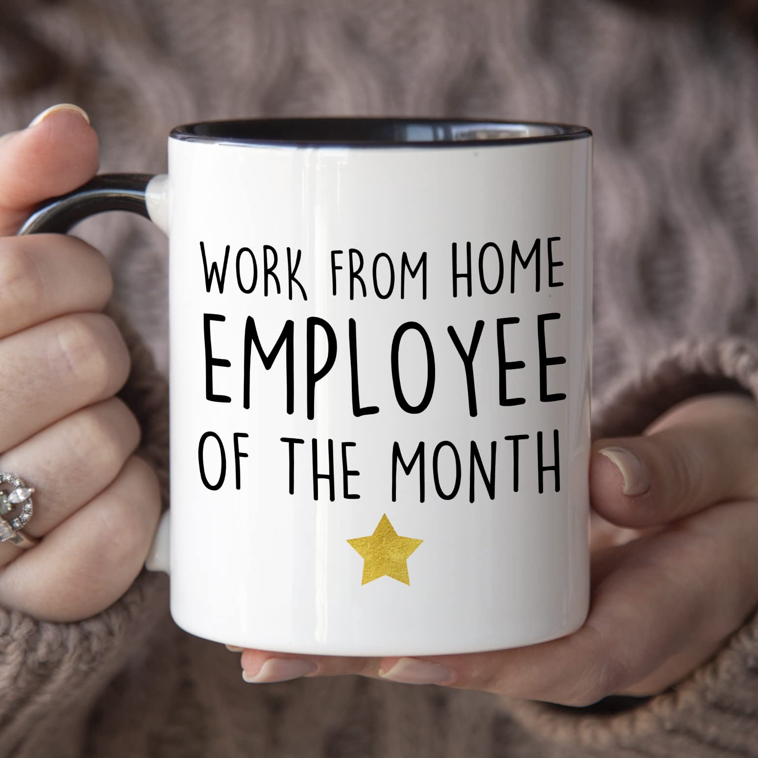 YouNique Designs Work From Home mug displays vibrant colors that endure daily use.
