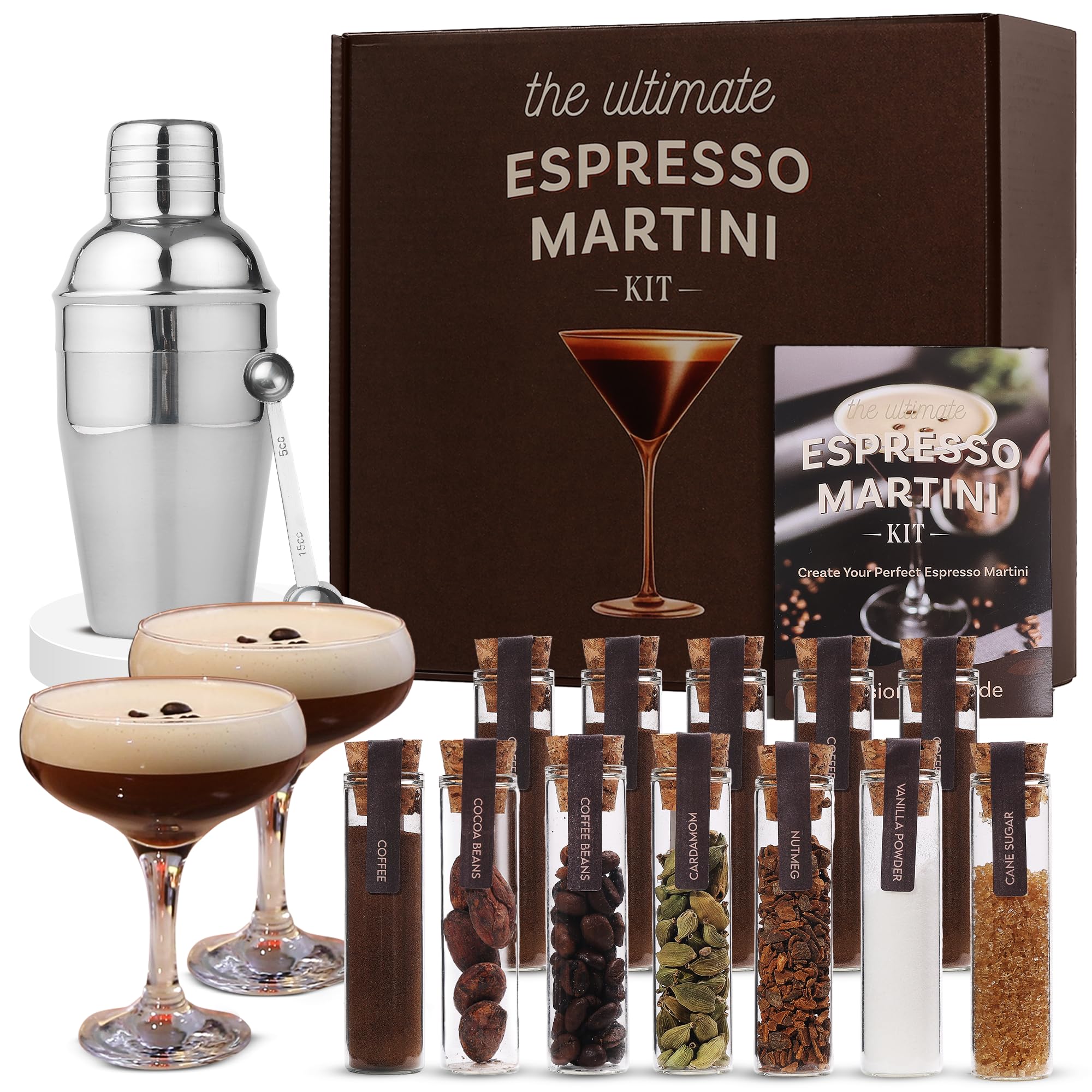 Your Dream Party Shop espresso martini kit shaker shown for flawless at-home mixing