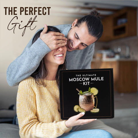 Your Dream Party Shop Moscow Mule Kit gift basket ready for gifting and entertaining