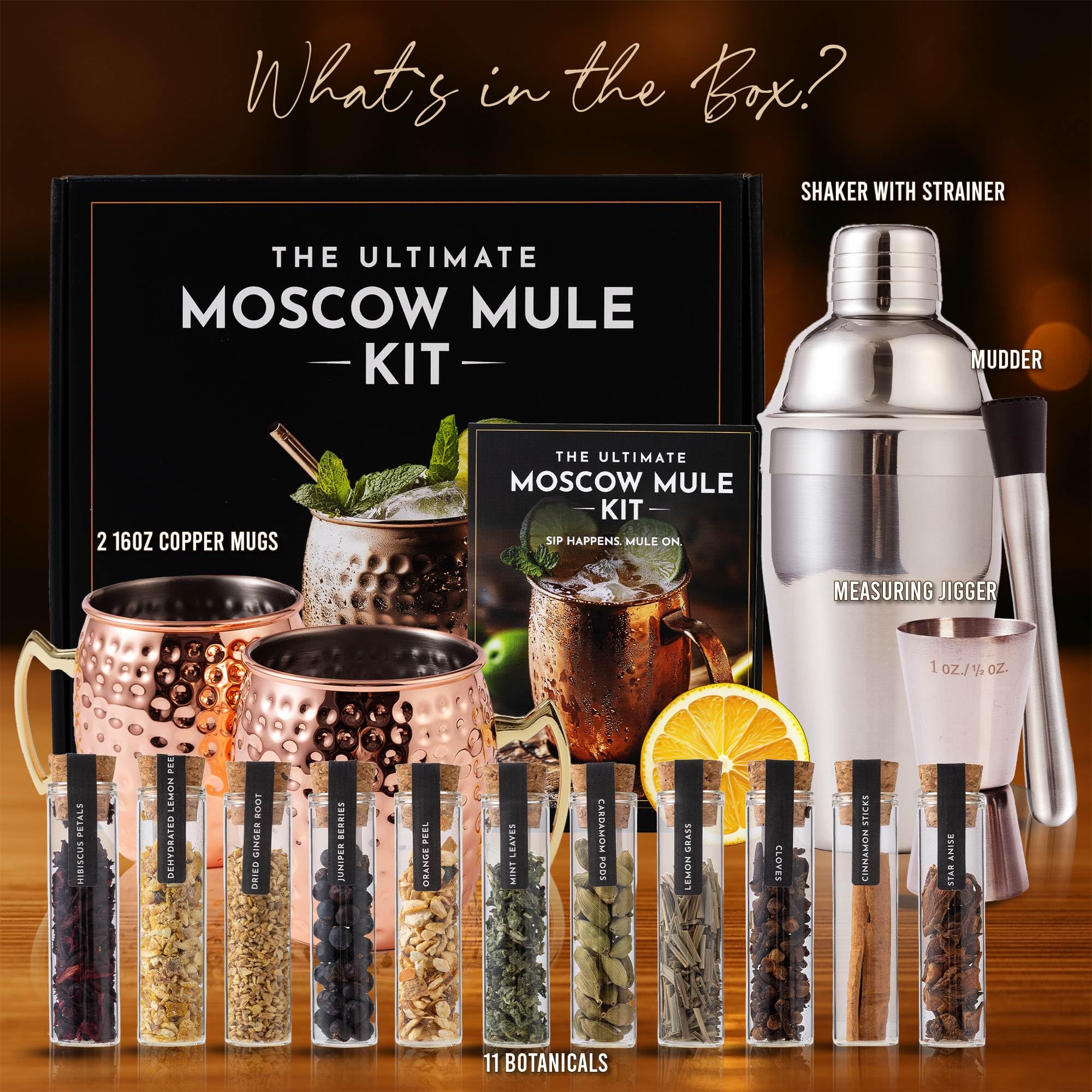 Your Dream Party Shop Moscow Mule Kit stainless steel shaker for balanced cocktails