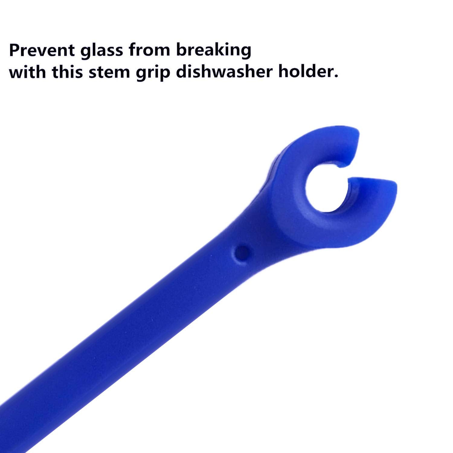 YouU adjustable-rod blue stemware saver fits various glasses