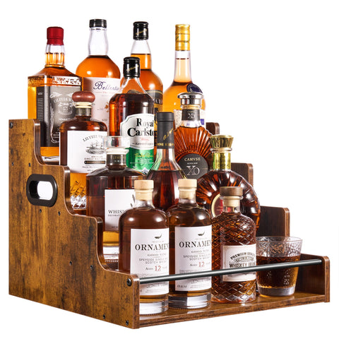 YQBRAO 4-Tier display showing capacity for 16 bottles.
