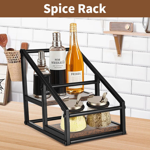 YQBRAO 2-tier stand enhances countertop organization and access.