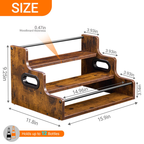 YQBRAO compact countertop design fits small spaces while keeping bottles accessible.