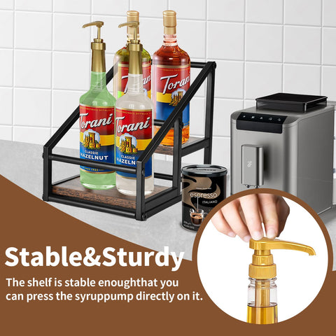 YQBRAO versatile rack for olive oil, vinegar, or spices.