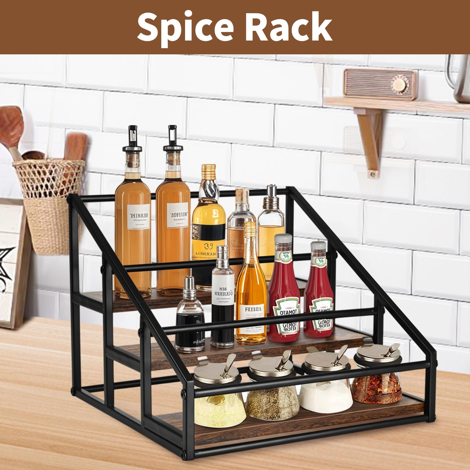 YQBRAO wood-base syrup holder design blends style with storage