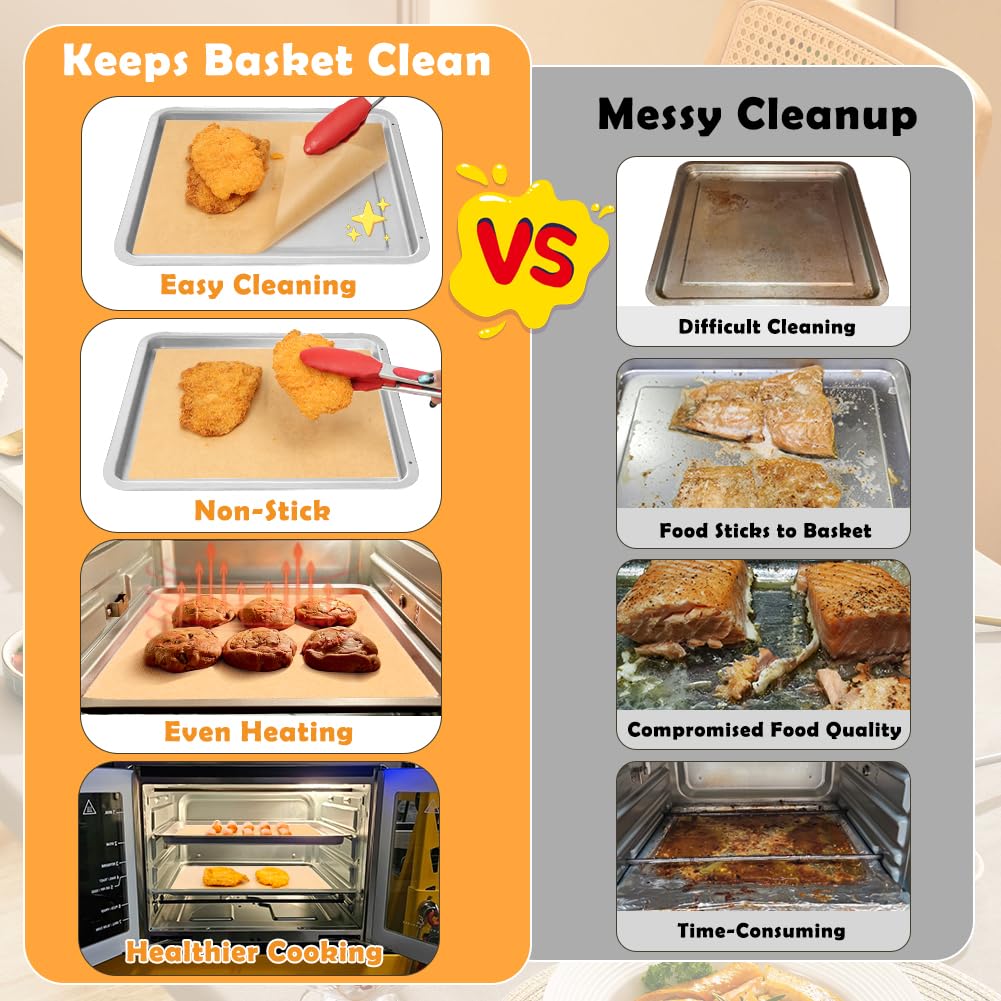 YQL food-grade unbleached paper ensures safe cooking and cooking surface protection.