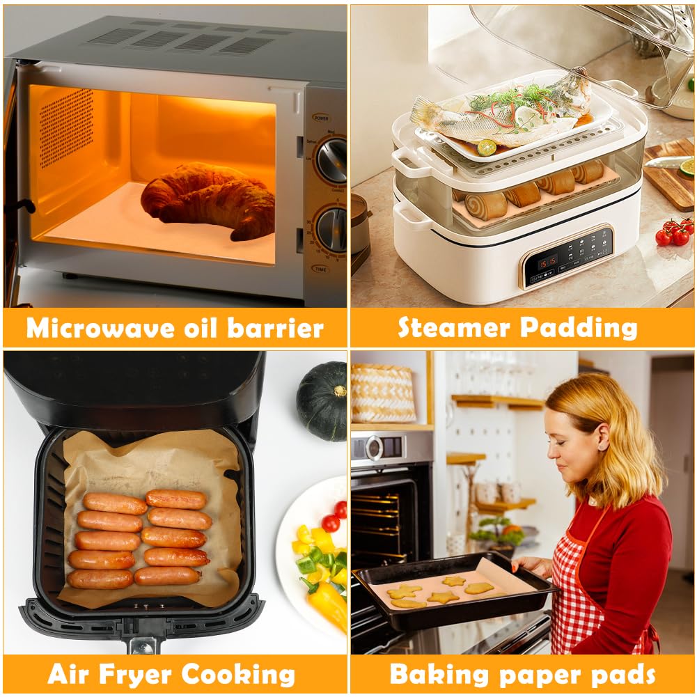 YQL multi-use parchment works in ovens, microwaves, and steamers for versatility.