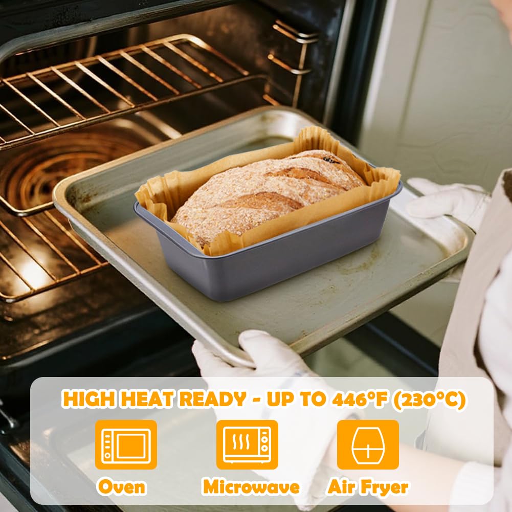 YQL parchment withstands heat up to 446F for versatile baking.