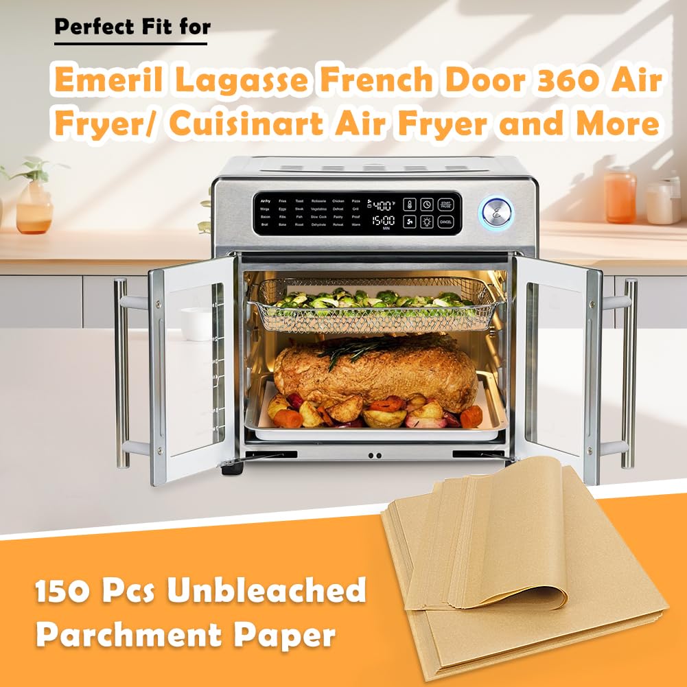 YQL unbleached parchment liner for mess-free air frying.