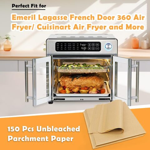 YQL unbleached parchment liner for mess-free air frying.