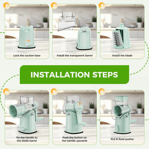 YSEPOZ 5 blade sets enable shredding, slicing, and dicing for diverse recipes.