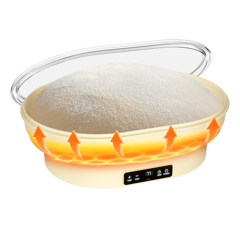 YSZZYSM 2L heating sourdough proofing basket with precise temperature control for reliable rise.