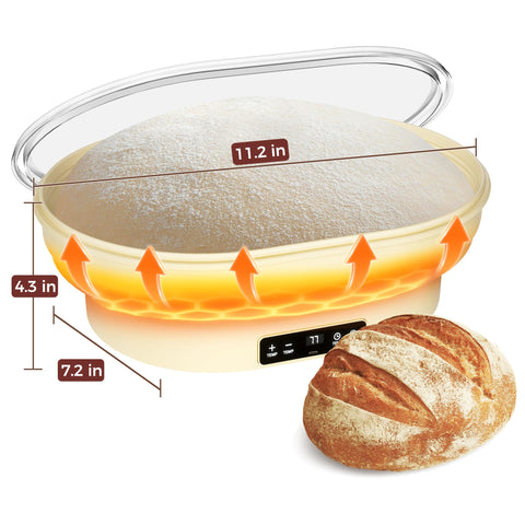 YSZZYSM kitchen setup showing bread rising with confident timing.