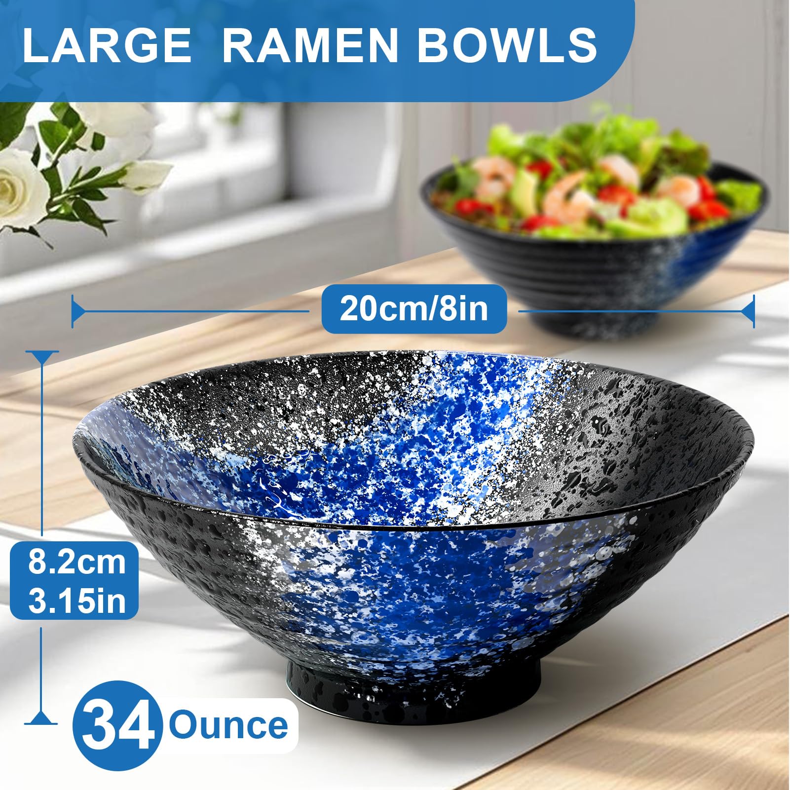 YTLEMON underglaze bowls with anti-slip edge for steady serving