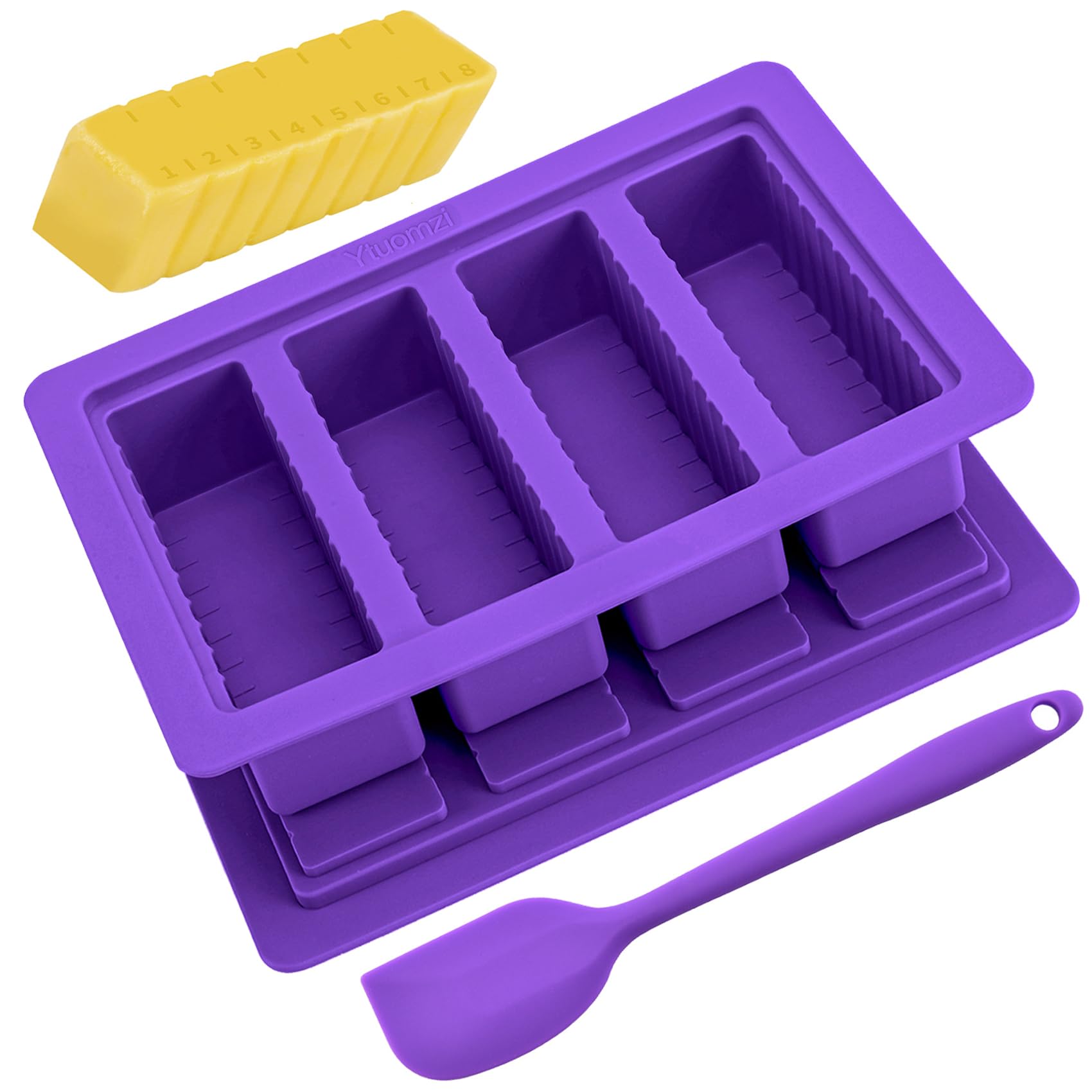 Ytuomzi butter mold with purple lid for easy release and storage.