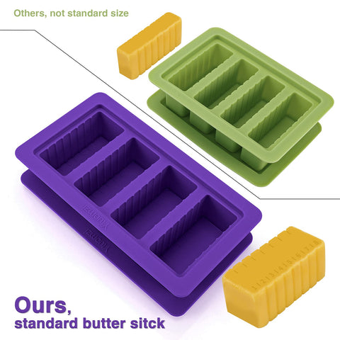 Ytuomzi easy-release silicone mold showing flexible butter release.