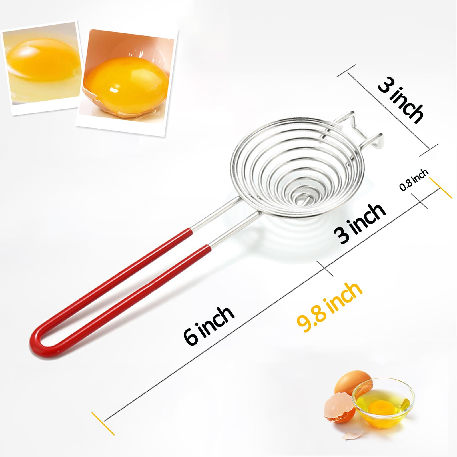 Ytuomzi separator works with jumbo eggs for versatile baking prep