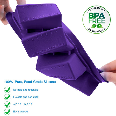 Ytuomzi butter mold with measuring imprints for quick portions.