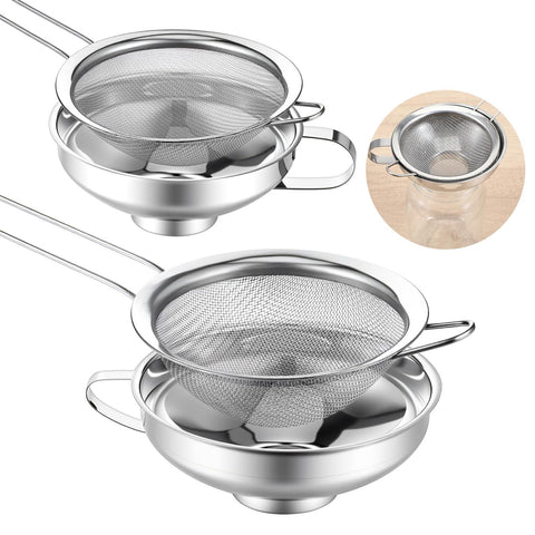 Yuanan funnels set with wide-mouth design aids smooth mason jar filling.