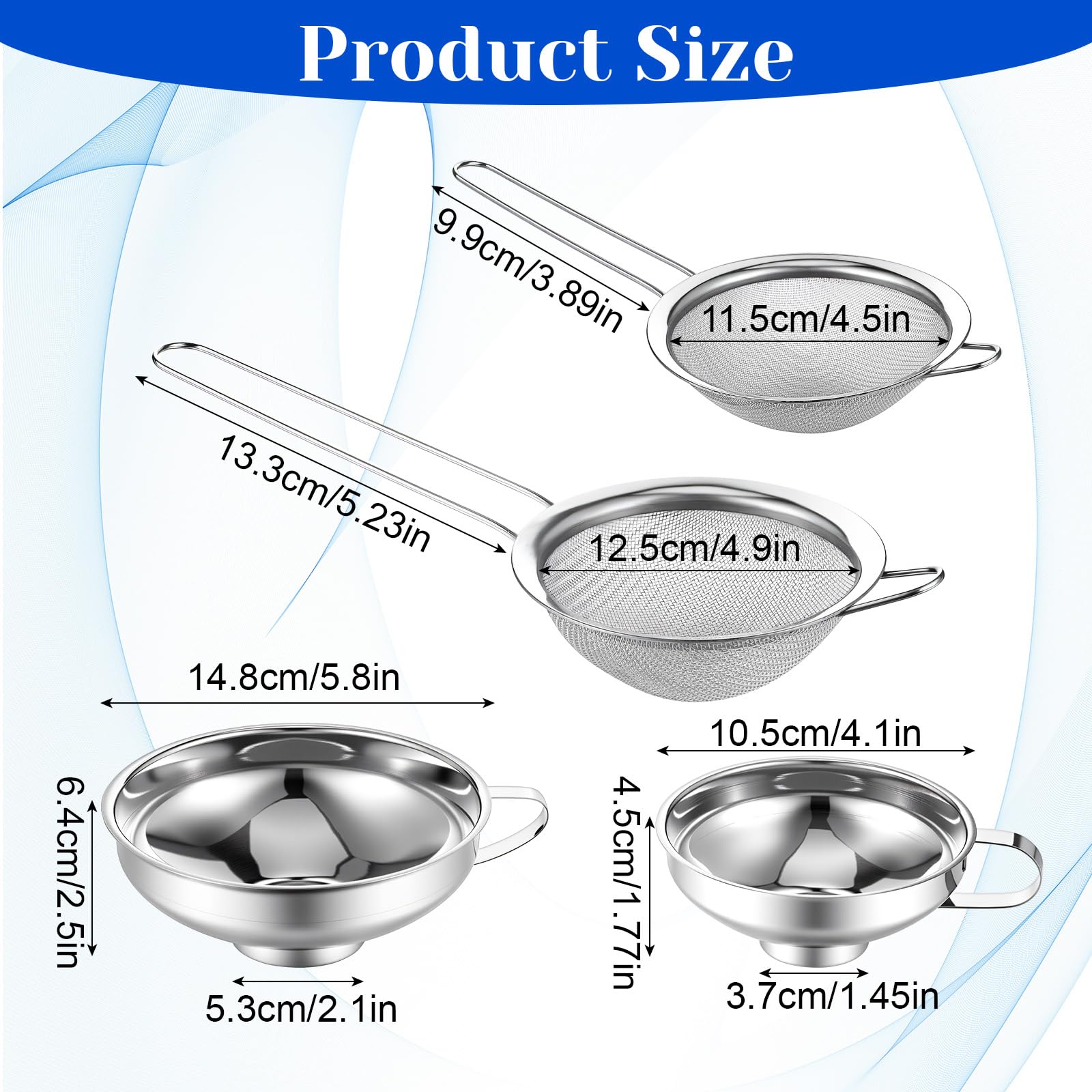 Yuanan fine mesh sieve captures small particles for clean liquids and sauces.